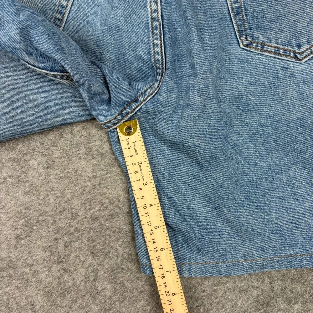 Members Mark Denim Shorts Mens 36 Blue Vintage Dad Shorts 90s Baggy Skater Y2K